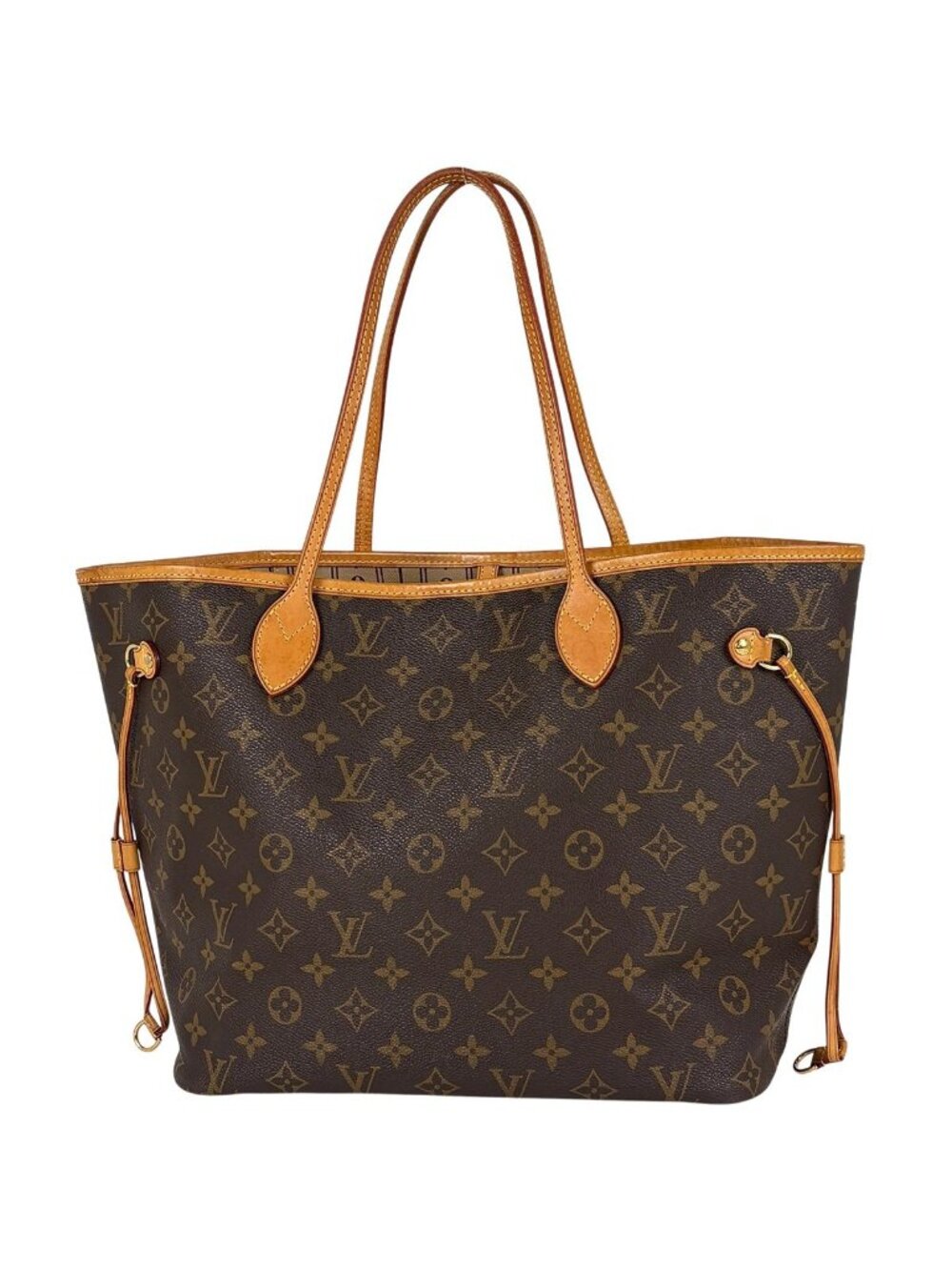 Louis Vuitton Neverfull Shoulder Bag Tote Monogram Brown